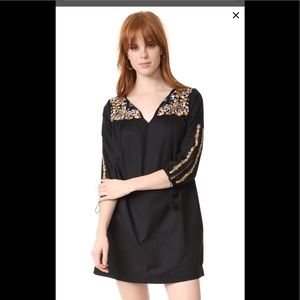 Madewell Slit Sleeve Embroided Dress